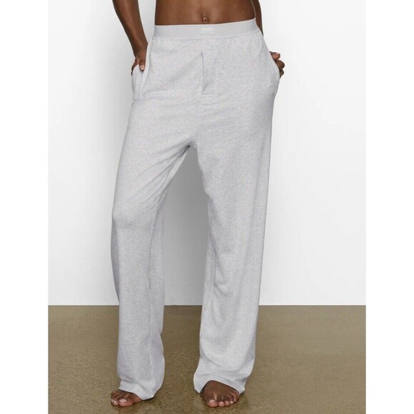 SKIMS Boyfriend Loose Pant Light Heather Grey Women's LARGE‎ NWT - Picture 1 of 10